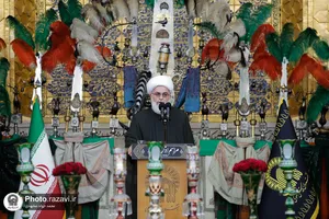 آیین اذن عزای ماه محرم در حرم مطهر رضوی-2
