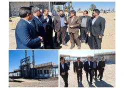 بازدید مسئولان استانداری یزد از پروژه مجتمع امام رضا (ع) ابرکوه
