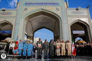 بزرگداشت مقام سرباز در حرم مطهر رضوی 