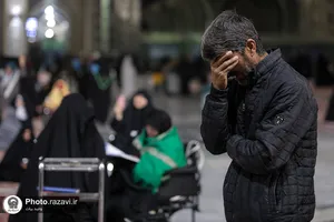 مراسم عزاداری دهه فاطمیه در صحن امام حسن مجتبی علیه السلام