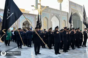مراسم عزاداری خادمین حرم رضوی بمناسبت شهادت امام باقر علیه السلام