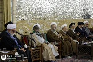 دیدار جمعی از علمای مشهد با شیخ ابراهیم زکزاکی و تولیت آستان قدس رضوی