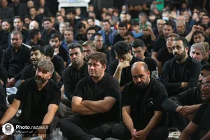 عزاداری هیئت حسینیه اعظم زنجان در حرم مطهر رضوی