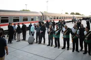 بدرقه باشکوه زائران زنجانی به مقصد مشهد؛ عاشقان ولایت راهی وداع با «سیدالشهدای انقلاب» شدند/ گزارش تصویری