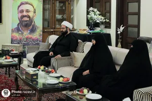 دیدار تولیت آستان قدس رضوی با خانواده شهدای جنگ رمضان-2