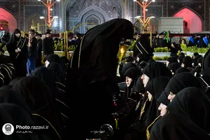 آیین خطبه&zwnj;خوانی شب عاشورای حسینی در حرم مطهر رضوی -1