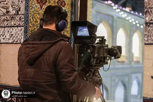 ضبط برنامه تلویزیونی شب یلدا در حرم مطهر رضوی