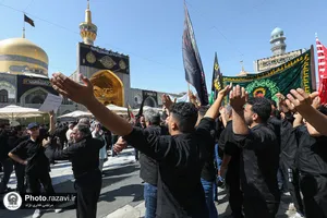 عزاداری شهادت امام رضا علیه السلام در حرم مطهر رضوی
