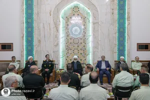 دیدار فرماندهان انتظامی استان خراسان رضوی با تولیت آستان قدس رضوی