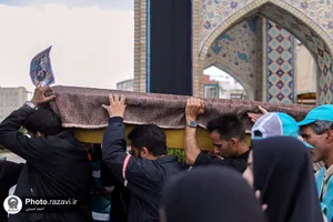 تشییع پاکبان خدوم مشهدی در حرم مطهر رضوی