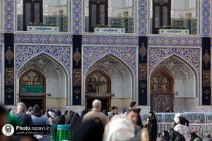 سیاه پوشی حرم مطهر رضوی در ایام فاطمیه