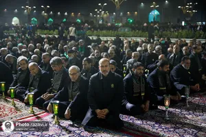 آیین خطبه خوانی شب شهادت امام رضا علیه السلام در حرم مطهر رضوی - 3