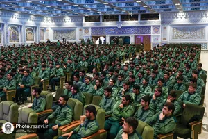 جشن پرسنل خدمات فرش در حرم مطهر رضوی