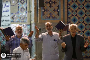 عزاداری شب اربعین حسینی در آرامگاه خواجه ربیع مشهد