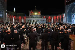 عزاداری سنتی شب سوم محرم در &laquo;حسینیه حرم&raquo;