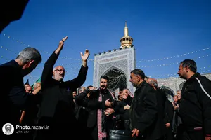 حرم مطهر رضوی در روز شهادت حضرت زهرا سلام&zwnj;الله علیها 
