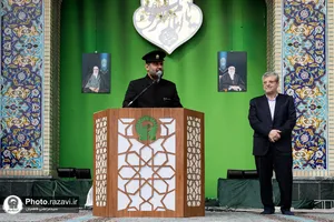 مراسم اذن خدمت و تشرف نیروهای خدمات شهری به حرم مطهر رضوی