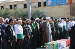 تشییع پیکر شهید امنیت «سلیم جلیلیان» با حضور خادمیاران در خرمشهر