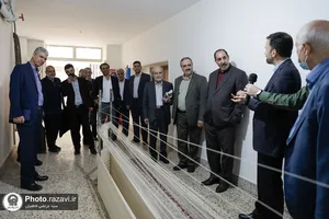 بازدید اعضای فرهنگستان هنر از کارخانه فرش آستان قدس رضوی