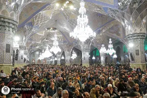 حال و هوای حرم مطهر رضوی در شب میلاد امام جواد علیه السلام