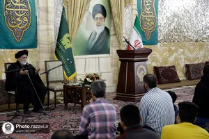 مراسم جشن میلاد امیرالمومنین در تالار ولایت حرم مطهر رضوی