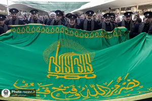 تشرف کاروان سفیران امام رضا علیه&zwnj;السلام به حرم امامین کاظمین
