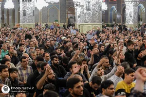 عزاداری دهه آخر صفر در رواق امام خمینی حرم مطهر رضوی