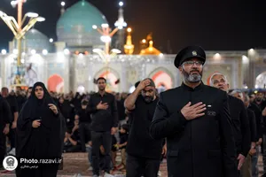 آئین خطبه&zwnj;خوانی شب عاشورا در حرم مطهر رضوی-2