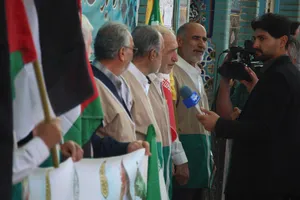 حماسه&zwnj;آفرینی خادم&zwnj;یاران رضوی سرزمین آفتاب در راهپیمایی روز قدس / گزارش تصویری