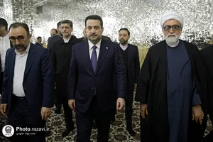 دیدار نخست وزیر عراق با تولیت آستان قدس رضوی