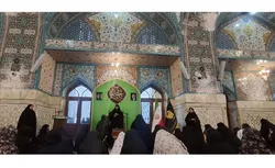 بانوان رضوی در سوگ شهادت ابن الرضا (ع) اشک ماتم ریختند