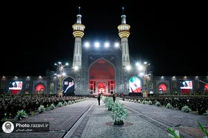 آیین خطبه&zwnj;خوانی شب شهادت امام رضا علیه&zwnj;السلام در حرم مطهر رضوی