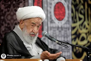 مراسم وداع با پیکر شهید سیدهاشم حسینی در حرم مطهر رضوی
