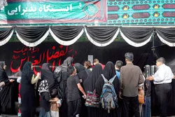 خدمت‌رسانی موکب امام رضا (ع) بیمارستان رضوی به زائران چهل و هشتم