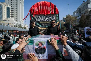 تشییع پیکر فرمانده قرارگاه عملیاتی سجاد سراوان در مشهد
