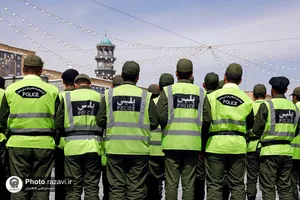 تشییع پیکر شهید مهدی گلشاهی در حرم مطهر رضوی