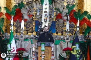 آیین اذن عزای ماه محرم در حرم مطهر رضوی-1