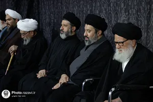 مراسم بزرگداشت چهلمین روز تدفین رهبر شهید انقلاب اسلامی در حرم مطهر رضوی