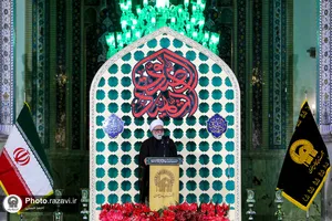 آیین خطبه خوانی شب شهادت امام رضا علیه السلام در حرم مطهر رضوی - 2
