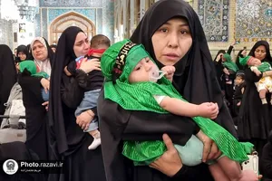 همایش "شیرخوارگان حسینی" در حرم مطهر رضوی-1
