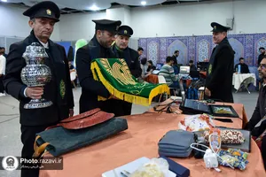 حضور خدام حرم مطهر رضوی در جمع شرکت کنندگان رویداد جان فدا