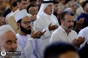 اقامه نماز عید سعید قربان در حرم مطهر رضوی