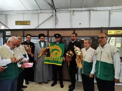 کاروان زیر سایه خورشید به کاشان رسید/ کلیپ