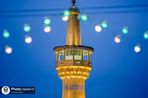 حال و هوای حرم مطهر رضوی در شب نیمه شعبان