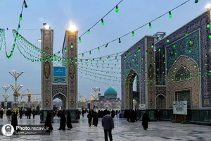 حال و هوای حرم مطهر رضوی در شب میلاد امام جواد علیه السلام