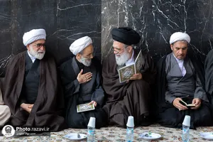 مراسم ترحیم مرحوم سید جواد حجازی در حرم مطهر رضوی