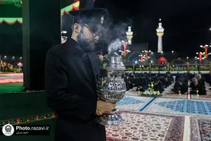 آئین خطبه&zwnj;خوانی شب عاشورا در حرم مطهر رضوی-2