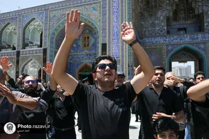 عزاداری عاشورای حسینی در حرم مطهر رضوی