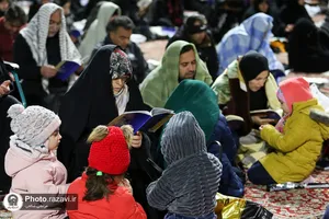 حضور نوجوانان دهه هشتادی در مراسم احیا ماه مبارک رمضان