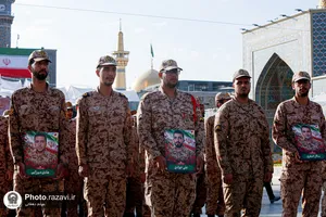بزرگداشت مقام سرباز در حرم مطهر رضوی 